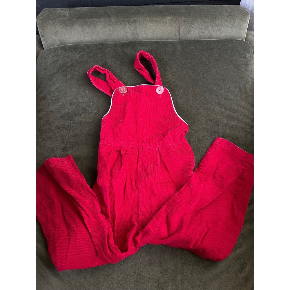 Vintage Overalls 24 Months Vibrant Red!